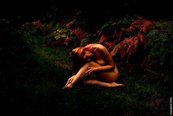 Nude in the Woods by B Tasker